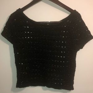Sweater Project woven short sleeve top